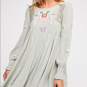 Free People Moya Embroidered Mini Dress